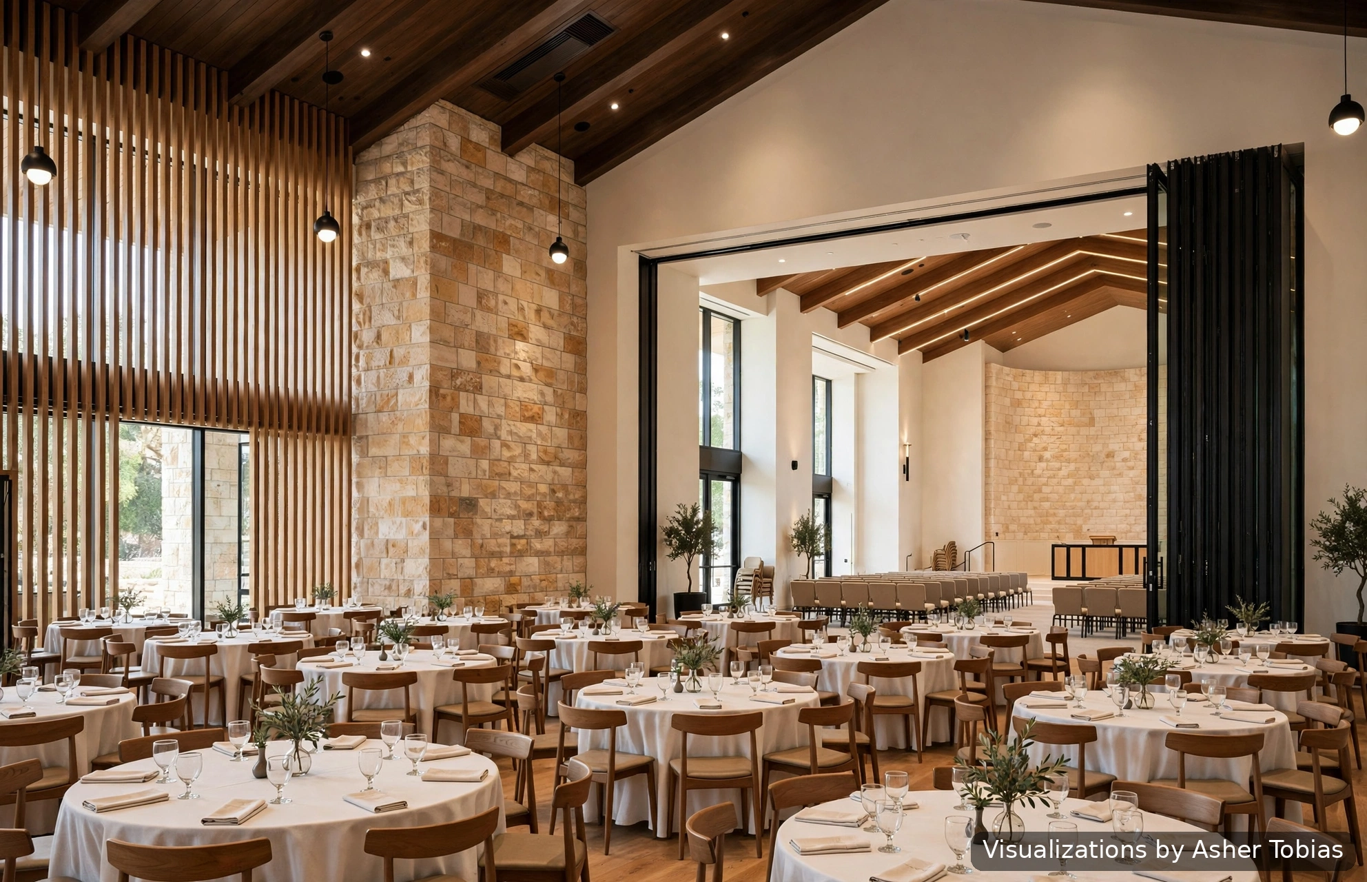 Event hall concept rendering